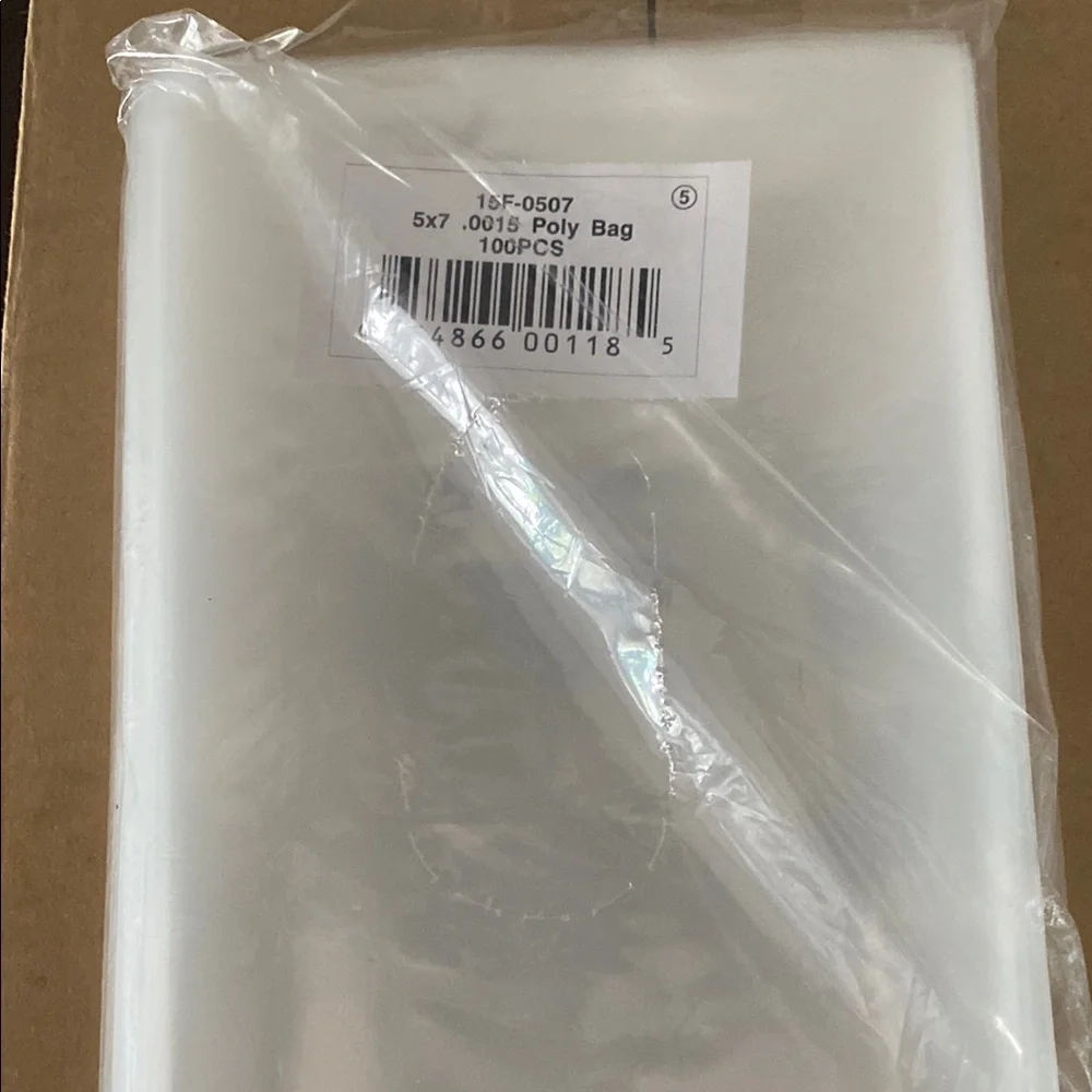 1300 pcs Clear Poly Bags 5x7 100PCS a bag  perfect for jewelry small storage